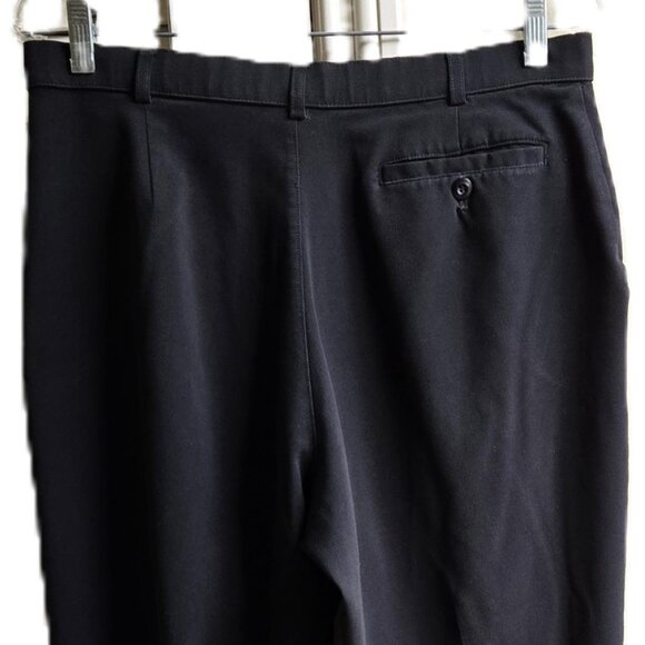 HAGGAR Straight Leg Relaxed Fit Black Trouser Slacks Dress Pants Women's 12P - Picture 4 of 5